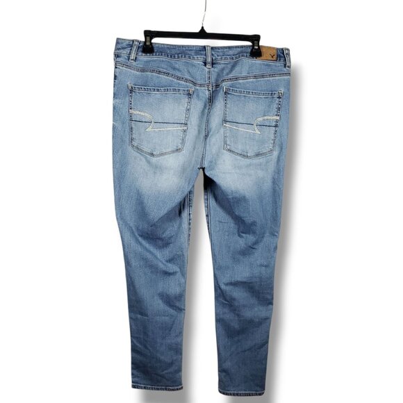 American Eagle Women 14 High Rise Y2k Skinny Contemporary Jeans Minimalist - Picture 5 of 8